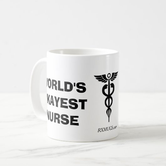 Mug Infirmière d'Okayest du monde (Devant gauche)
