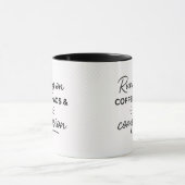 Mug Infirmière drôle caféine de nuit  (Centre)