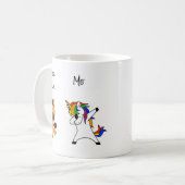 Mug Infirmière drôle Dabbing Unicorn Horse (Devant gauche)