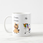 Mug Infirmière drôle Dabbing Unicorn Horse (Gauche)