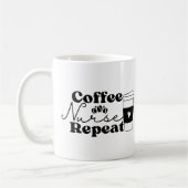 Mug Infirmière du café Répéter (Gauche)