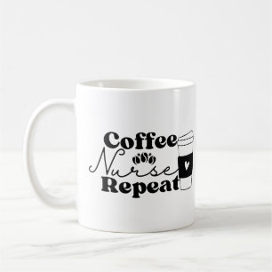 Mug Infirmière du café Répéter