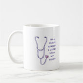Mug Infirmière du Coeur stéthoscope (Gauche)