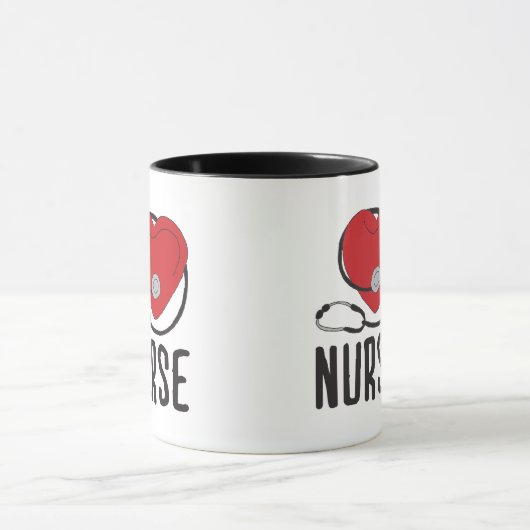 Mug Infirmière en conception Infirmière Amis Infirmièr (Centre)
