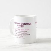 Mug Infirmière en Contrôle des Infections Définition – (Devant gauche)