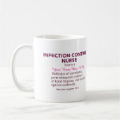 Mug Infirmière en Contrôle des Infections Définition – (Gauche)