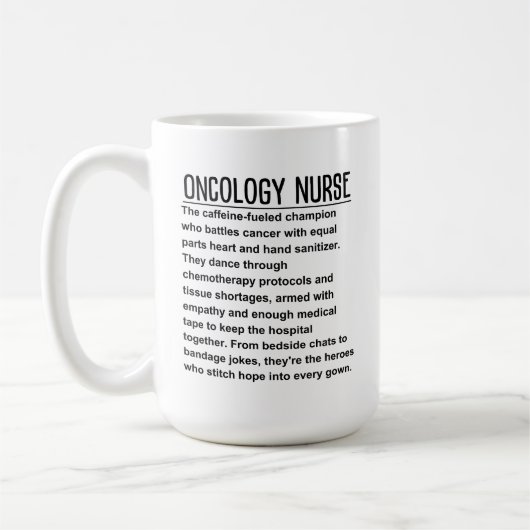 Mug Infirmière en oncologie (Gauche)