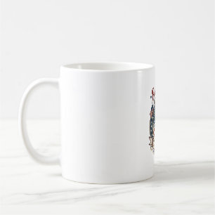 Mug Infirmière en oncologie floral dessin de gravure v