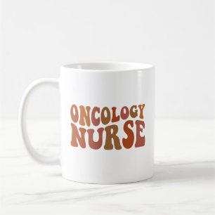 Mug Infirmière en oncologie personnalisée Typographie