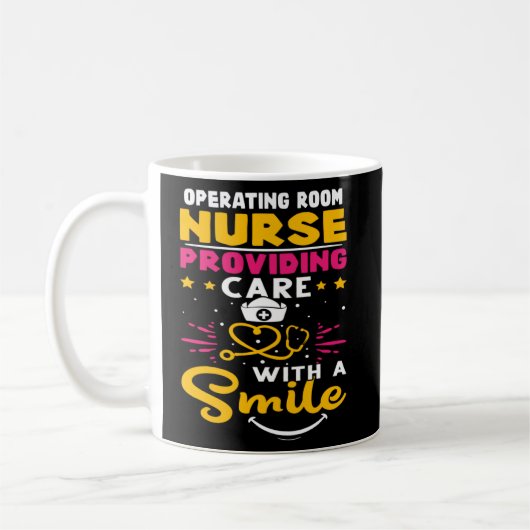 Mug Infirmière en salle d'opération pour soigner avec (Gauche)