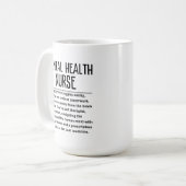 Mug infirmière en santé mentale (Devant gauche)