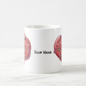 Mug Infirmière en soins cardiaques Caducée (Centre)