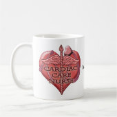 Mug Infirmière en soins cardiaques Caducée (Gauche)