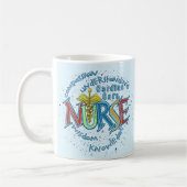 Mug Infirmière en soins cardiaques devise (Gauche)