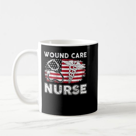 Mug Infirmière en soins infirmiers RN Infirmière améri (Gauche)