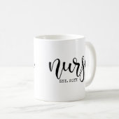 Mug Infirmière Est Année sur mesure Étudiante Infirmiè (Devant droit)