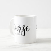 Mug Infirmière Est Année sur mesure Étudiante Infirmiè (Devant gauche)