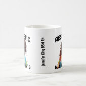 Mug infirmière esthétique noire nom personnalisé rn ca (Centre)