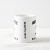 Mug infirmière esthétique personnalisée nom rn cadeau (Centre)