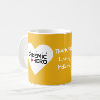 Mug infirmière et médecin Merci, notre héros de l'épid