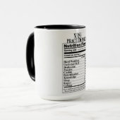 Mug Infirmière et praticienne Valeur nutritionnelle (Devant gauche)