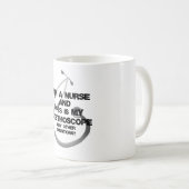 Mug Infirmière et stéthoscope (Devant droit)