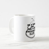 Mug Infirmière et stéthoscope (Devant gauche)