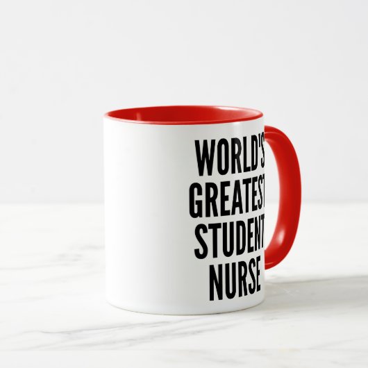 Mug Infirmière étudiante au travail difficile (Devant droit)