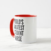 Mug Infirmière étudiante au travail difficile (Devant gauche)