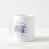 Mug Infirmière étudiante devise (Devant gauche)