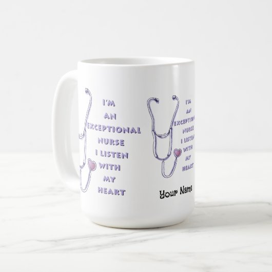 Mug Infirmière exceptionnelle Stethoscope (Devant gauche)