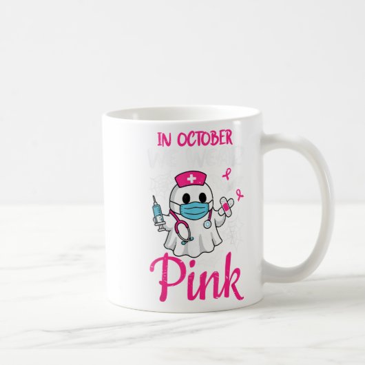 Mug Infirmière fantôme Halloween Infirmière Cancer du (Droite)