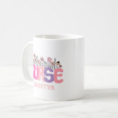 Mug Infirmière florale (Devant gauche)