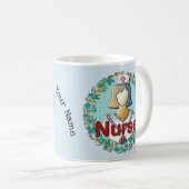 Mug Infirmière florale cool (Devant droit)