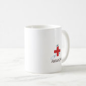 Mug Infirmière Folle Nom Personnalisé (Devant droit)