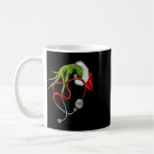 Mug Infirmière Funny Joyeux Noël Stethoscope Infirmièr (Gauche)