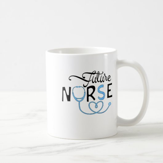 Mug Infirmière future drôle Étudiante en école d'infir (Droite)