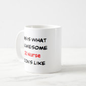 Mug infirmière, géniale (Devant gauche)