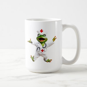 Mug Infirmière grenouille 6, grenouille, médecin, crap