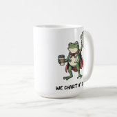 Mug Infirmière grenouille drôle Nous faisons les graph (Devant droit)