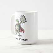 Mug Infirmière grenouille drôle Nous faisons les graph (Devant gauche)