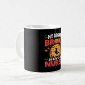 Mug Infirmière Halloween Balai Cassé Sorcière Graphiqu (Devant gauche)