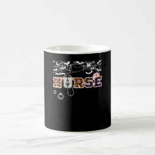 Mug Infirmière Halloween cadeau de chemise avec Citrou