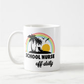 Mug Infirmière hors service Arc-en-ciel Fin de l'année (Gauche)