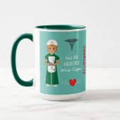 Mug Infirmière hospitalière personnalisée Appréciation (Gauche)