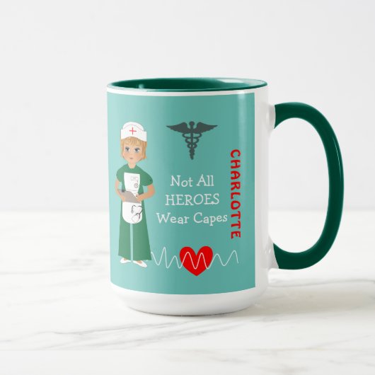 Mug Infirmière hospitalière personnalisée Appréciation (Droite)
