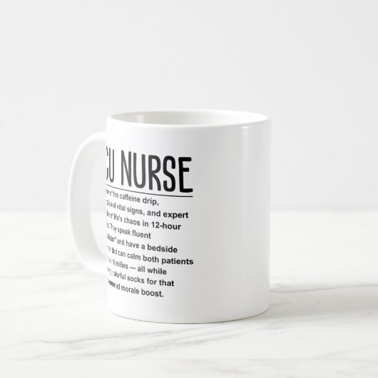 Mug Infirmière ICU (Devant gauche)