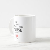 Mug Infirmière incroyable personnalisée (Devant gauche)