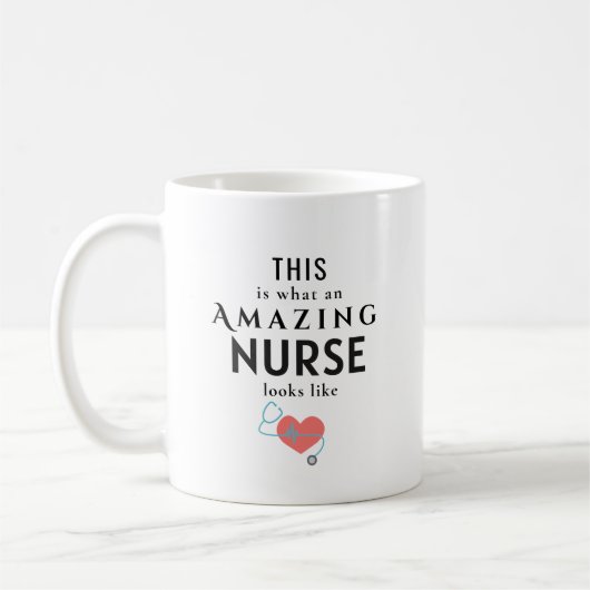 Mug Infirmière incroyable personnalisée (Gauche)