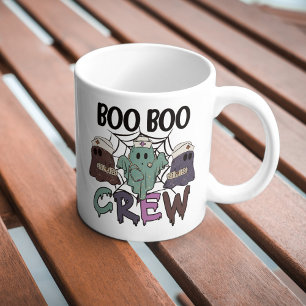 Mug Infirmière Infirmière Halloween Boo Boo Crew Ghost